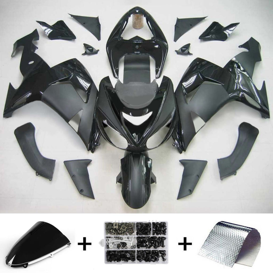 2006-2007 カワサキ ZX10R Amotopart インジェクションフェアリングキット ボディワーク プラスチック ABS #107