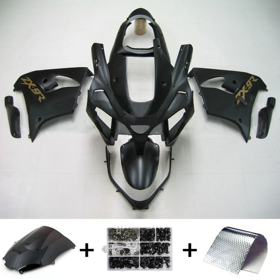 2000-2001 カワサキ ZX9R Amotopart インジェクションフェアリングキット ボディワーク プラスチック ABS #119