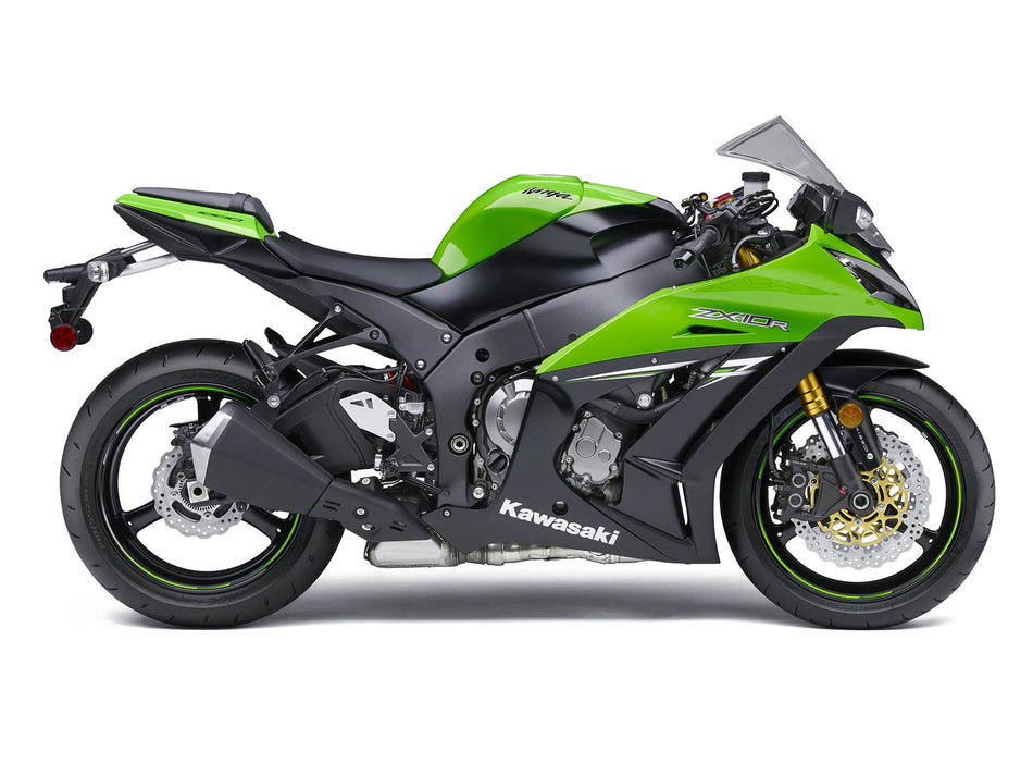 2011-2015 Ninja ZX10R グリーン ブラック ボディワーク フェアリング ABS 射出成形プラスチック セット 8# ジェネリック