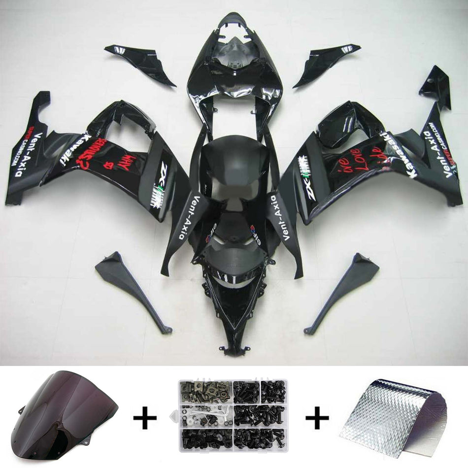 2008-2010 カワサキ ZX10R Amotopart インジェクションフェアリングキット ボディワーク プラスチック ABS #106