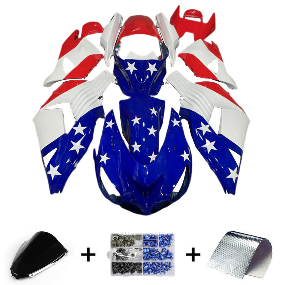 2006-2011 カワサキ ZX14R ZZR1400 インジェクションフェアリングキット ボディワーク