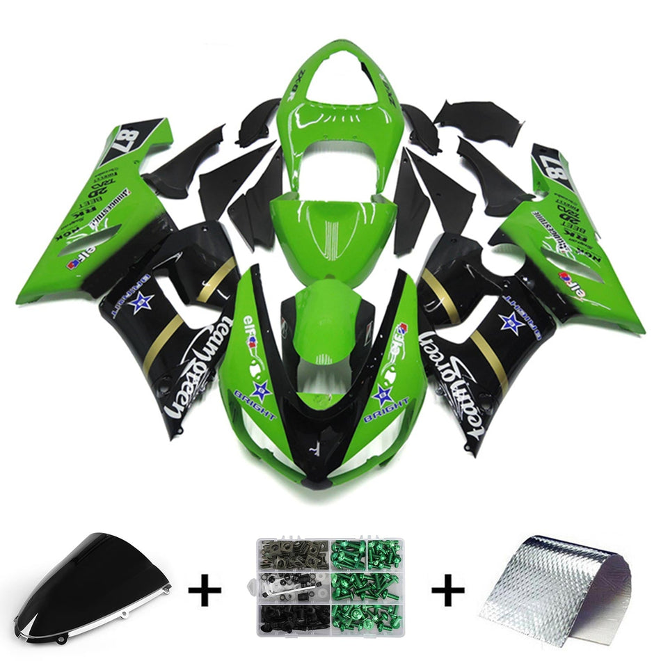 2005-2006 カワサキ ZX6R 636 フェアリングキット ボディワーク プラスチック ABS