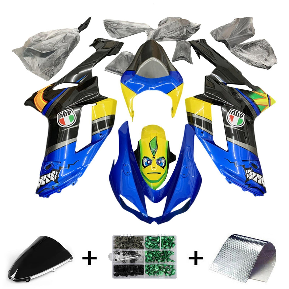 2007-2008 カワサキ ZX6R 636 フェアリングキット ボディワーク プラスチック ABS