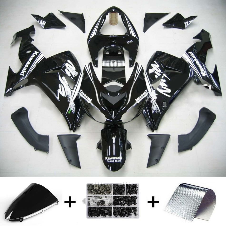2006-2007 カワサキ ZX10R Amotopart インジェクションフェアリングキット ボディワーク プラスチック ABS #127