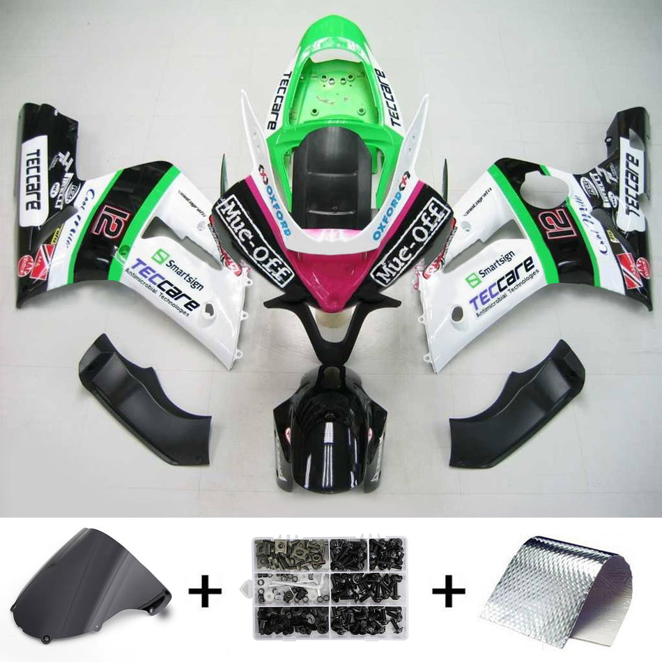 2003-2004 カワサキ ZX6R 636 Amotopart インジェクションフェアリングキット ボディワーク プラスチック ABS #113