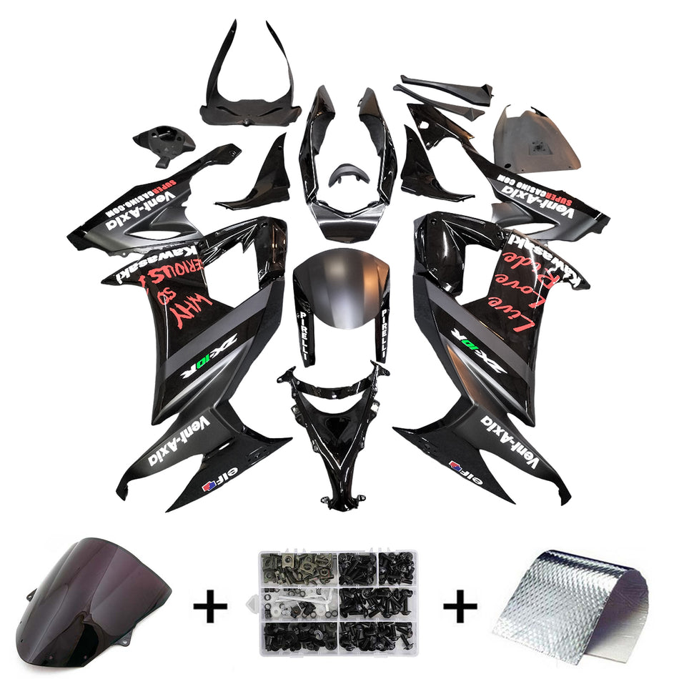 2008-2010 カワサキ ZX10R Amotopart インジェクションフェアリングキット ボディワーク プラスチック ABS #106