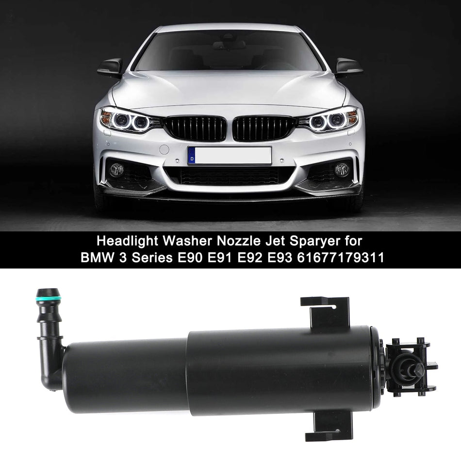 BMW 3シリーズ E90 E91 E92 E93 61677179311 汎用ヘッドライトウォッシャーノズルジェットスプレー