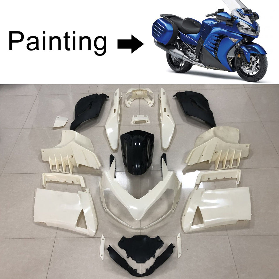 2007-2009 カワサキ GTR1400 ZG1400 Amotopart インジェクションフェアリングキット ボディワーク プラスチック ABS #101