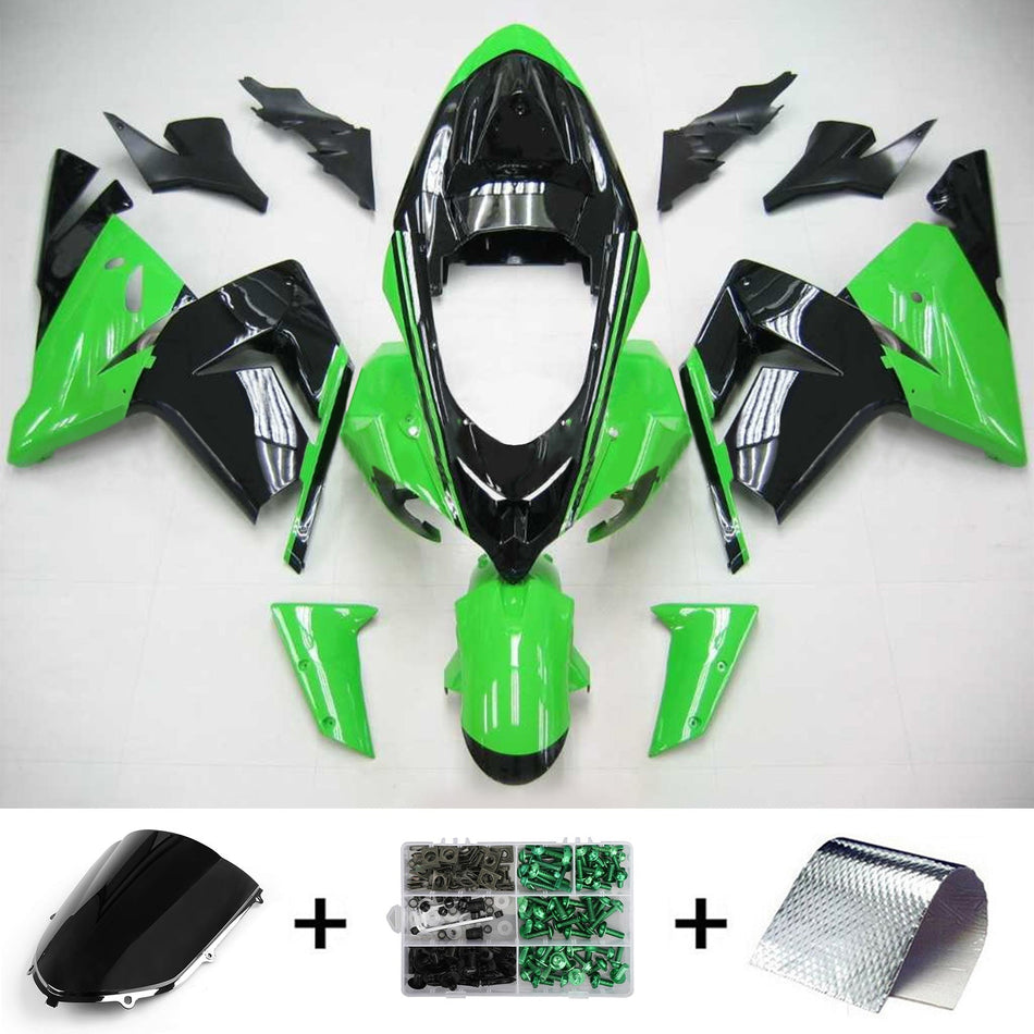 2004-2005 カワサキ ZX10R Amotopart インジェクションフェアリングキット ボディワーク プラスチック ABS #101