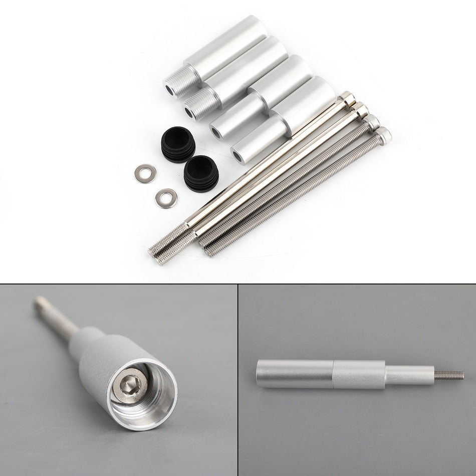 Areyourshop スポットフォグ ドライビングライト ロッドホルダー BMW R1200GSA 2014-2018 R1250GSA 18-21 シルバーに適合