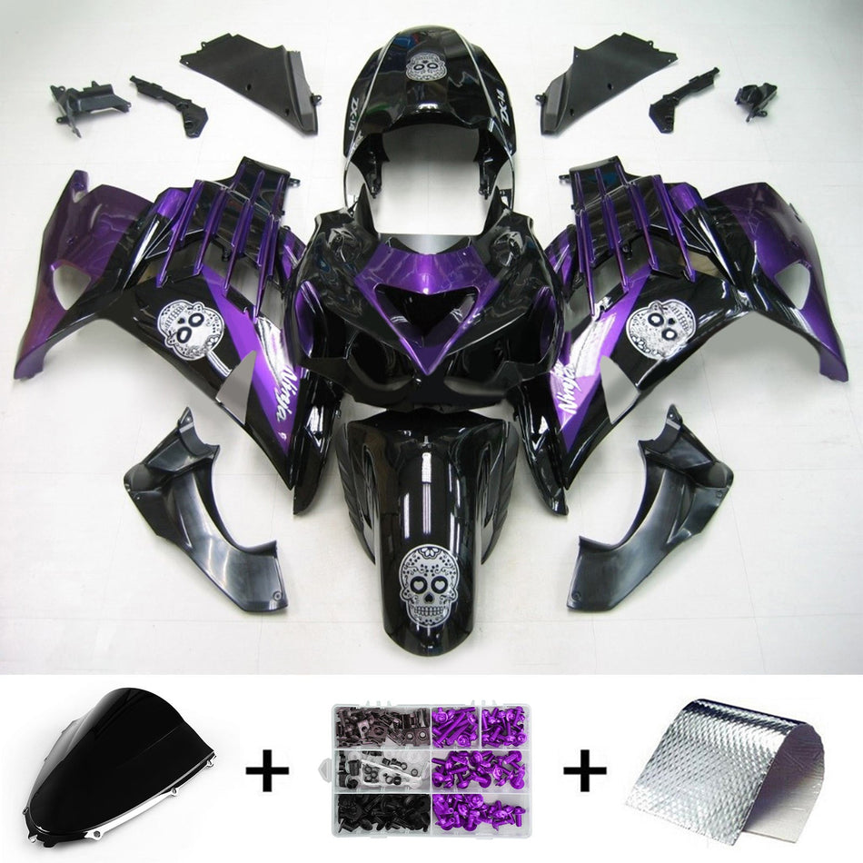 2012-2021 カワサキ ZX14R Amotopart インジェクションフェアリングキット ボディワーク プラスチック ABS #103