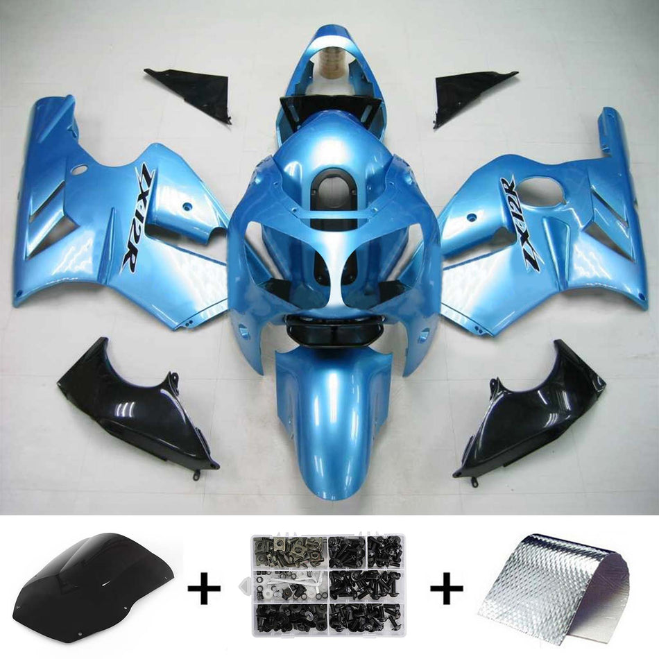 2000-2001 カワサキ ZX12R Amotopart インジェクションフェアリングキット ボディワーク プラスチック ABS #103