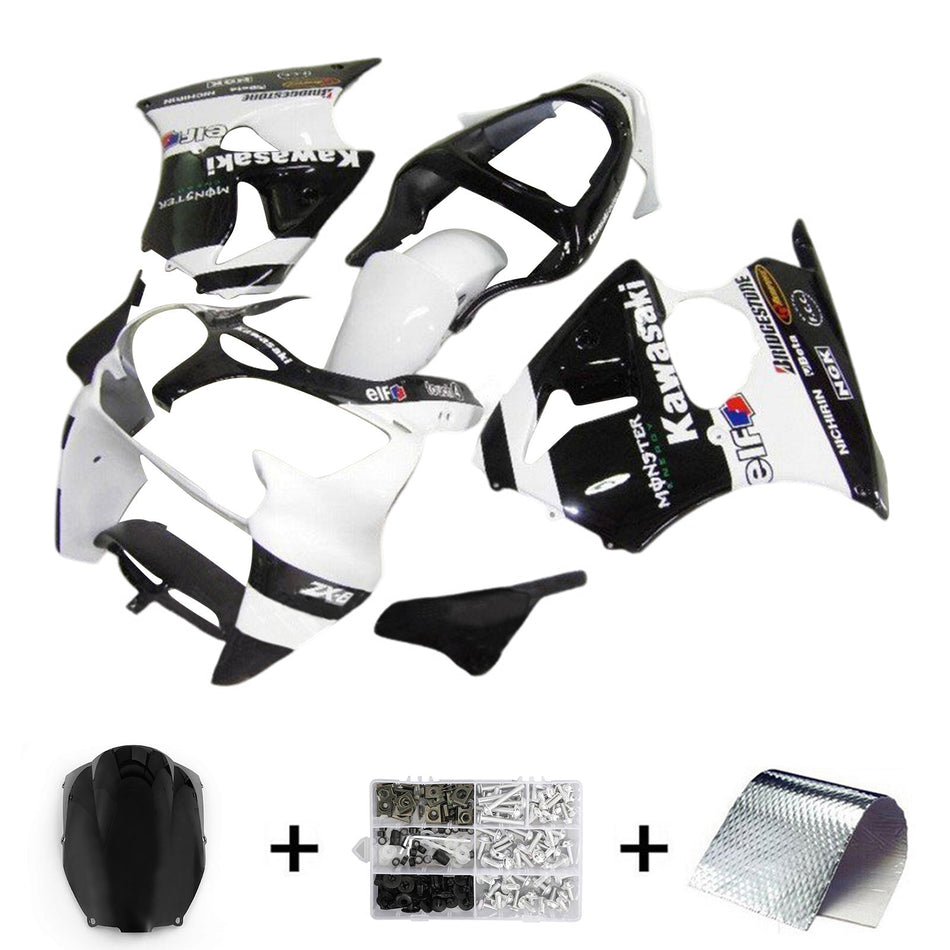 2000-2002 カワサキ ZX6R 636 2005-2008 ZZR600 インジェクションフェアリングキット ボディワーク