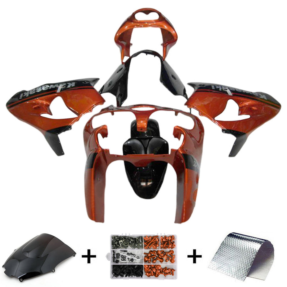 2000-2001 カワサキ ZX9R インジェクションフェアリングキット ボディワーク プラスチック ABS