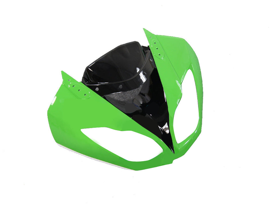 2009-2012 フェアリング カワサキ ZX6R ZX636 グリーン ホワイト ブラック Ninja Racing ジェネリック