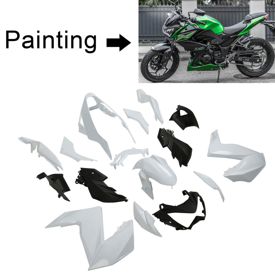 2015-2016 カワサキ Z250 Z300 Amotopart インジェクションフェアリングキット ボディワーク プラスチック ABS #106