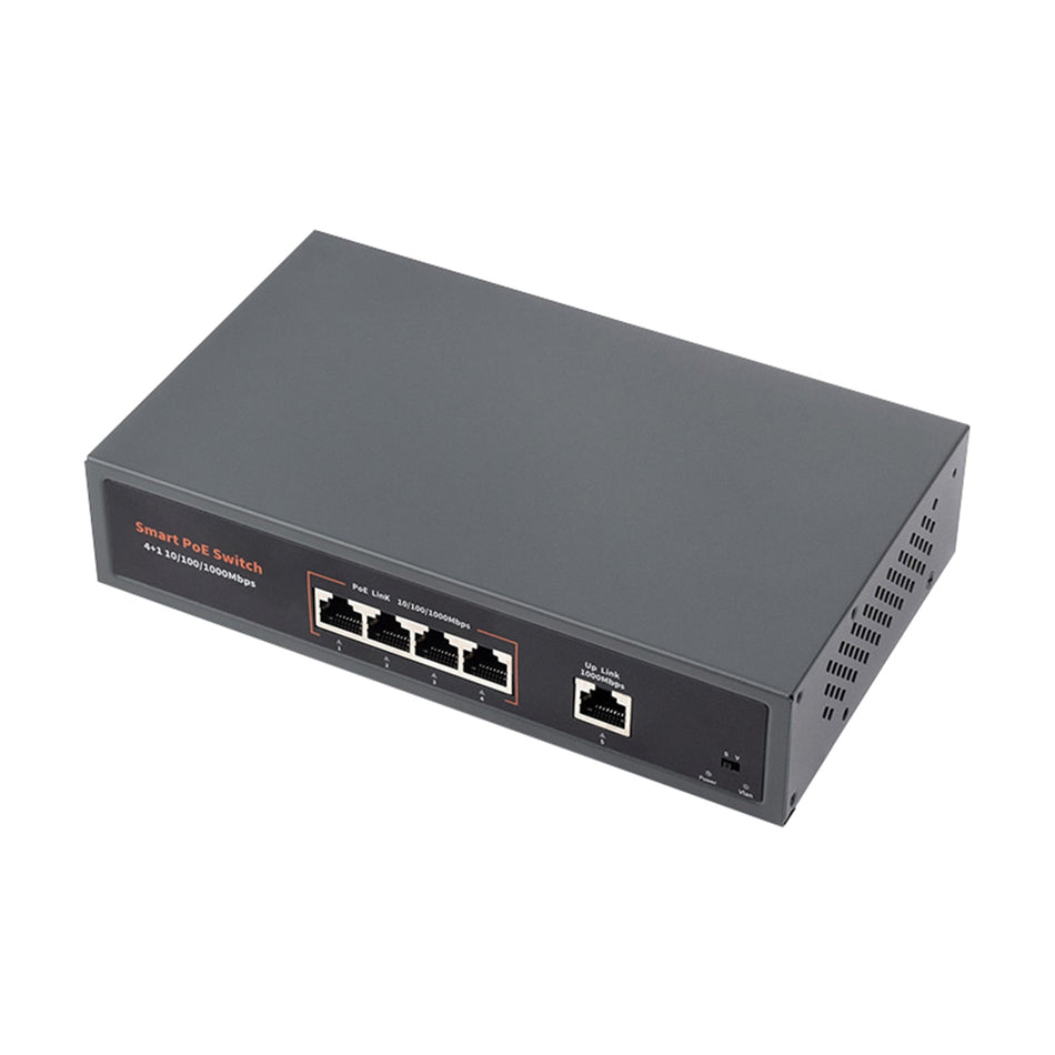 120W ギガビット イーサネット PoE スイッチ 10/100/1000M ポート アダプティブ プラグ プレイ 4 ネットワーク