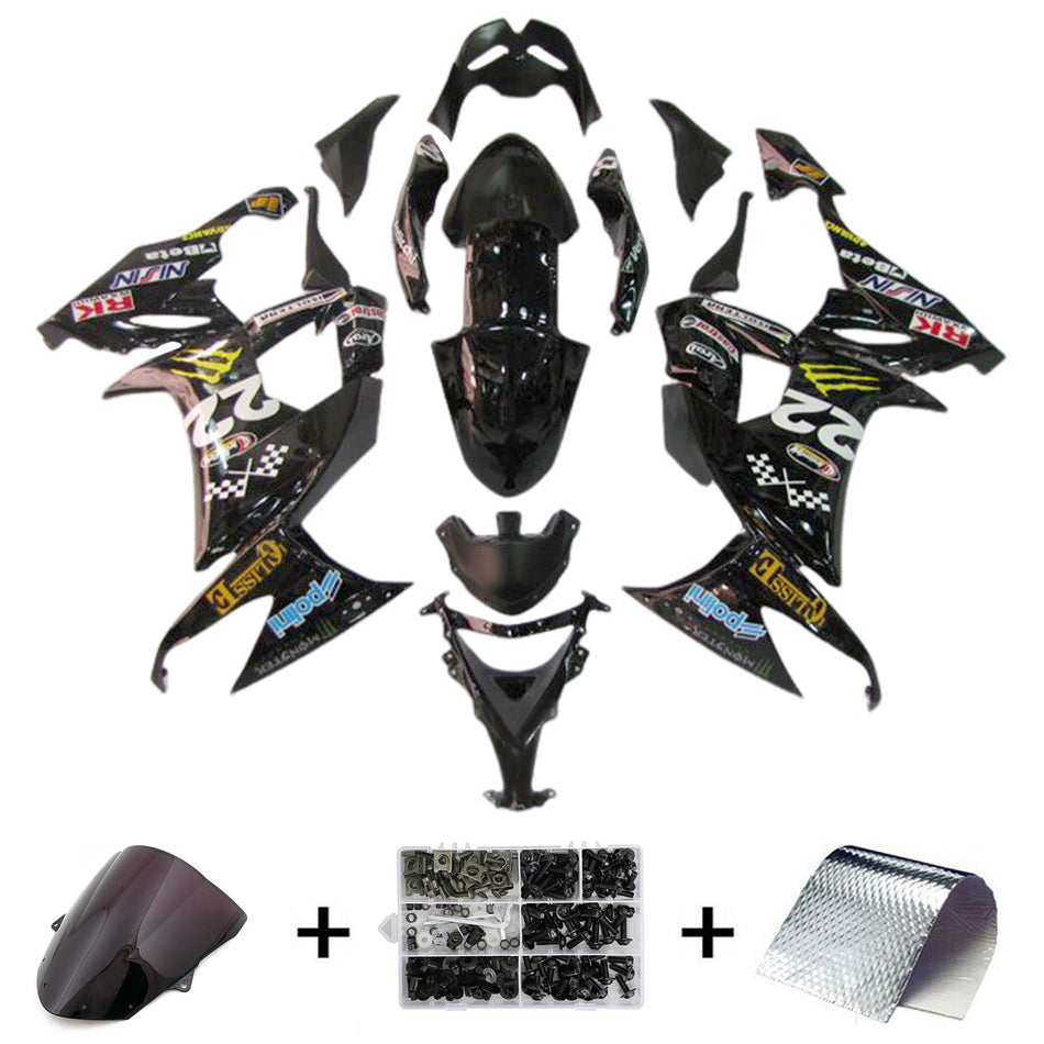 2008-2010 カワサキ ZX10R インジェクションフェアリングキット ボディワーク プラスチック ABS