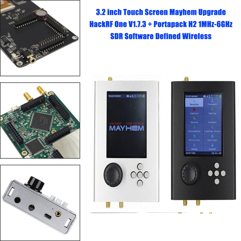 アップグレードされた HackRF One V1.7.3 Portapack H2 1MHz-6GHz SDR ソフトウェア定義ワイヤレス