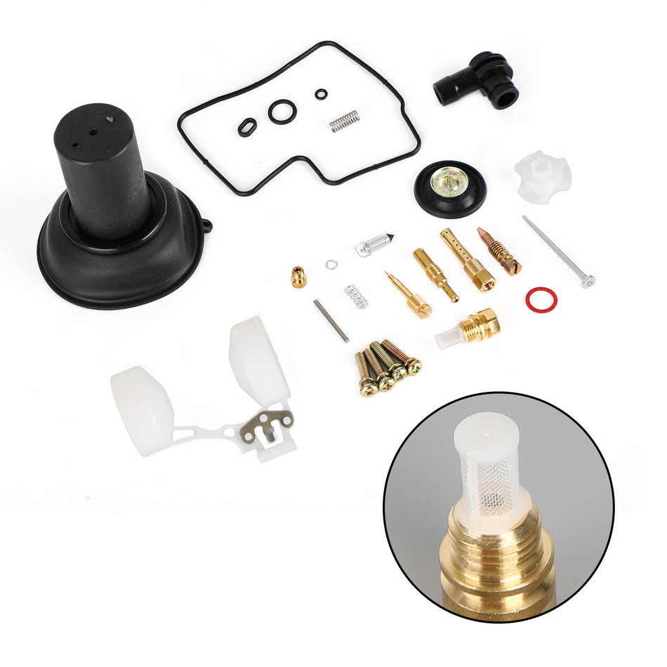 キャブレター キャブレター リビルド キット プランジャーとフロート付き ホンダ VLX400 スティード 400 汎用