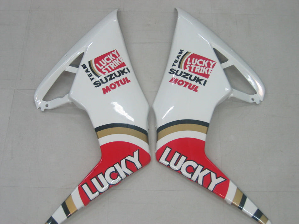 2005-2006 スズキ GSXR 1000 ホワイト &amp; レッド ラッキー ストライク レーシング フェアリング ジェネリック