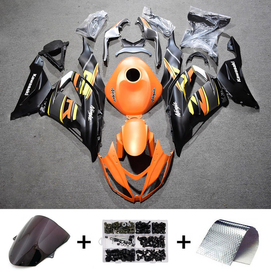 インジェクションフェアリングキット ボディワーク プラスチック ABS カワサキ ZX6R 636 2013-2018 に適合