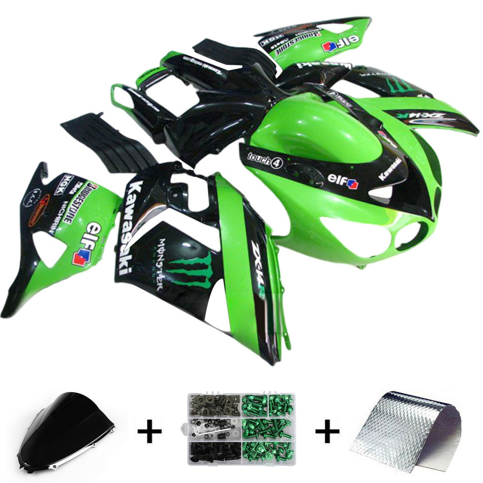 2006-2011 カワサキ ZX14R ZZR1400 インジェクションフェアリングキット ボディワーク