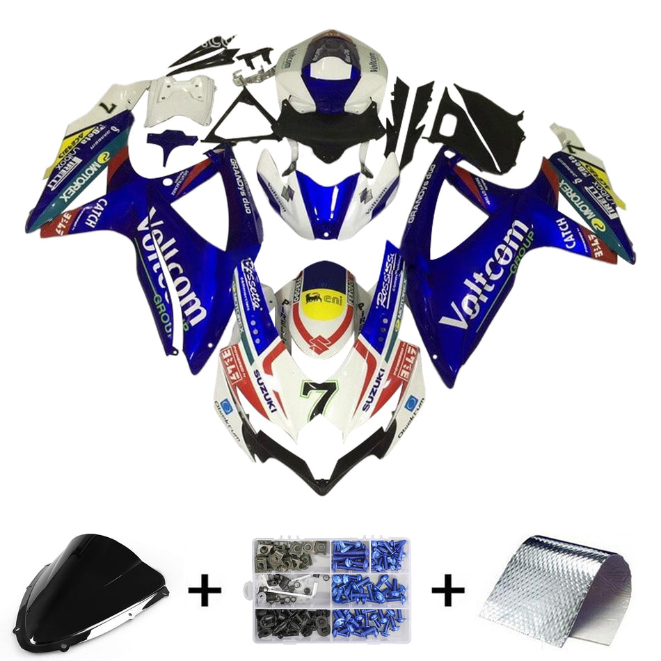 2008-2010 スズキ GSXR 600/750 K8 インジェクションフェアリングキット ボディワーク プラスチック ABS