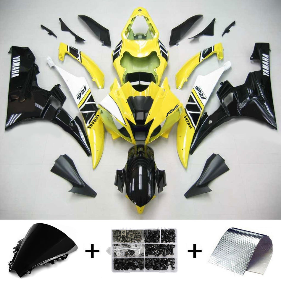 2006-2007 ヤマハ YZF 600 R6 Amotopart インジェクションフェアリングキット ボディワーク プラスチック ABS #105