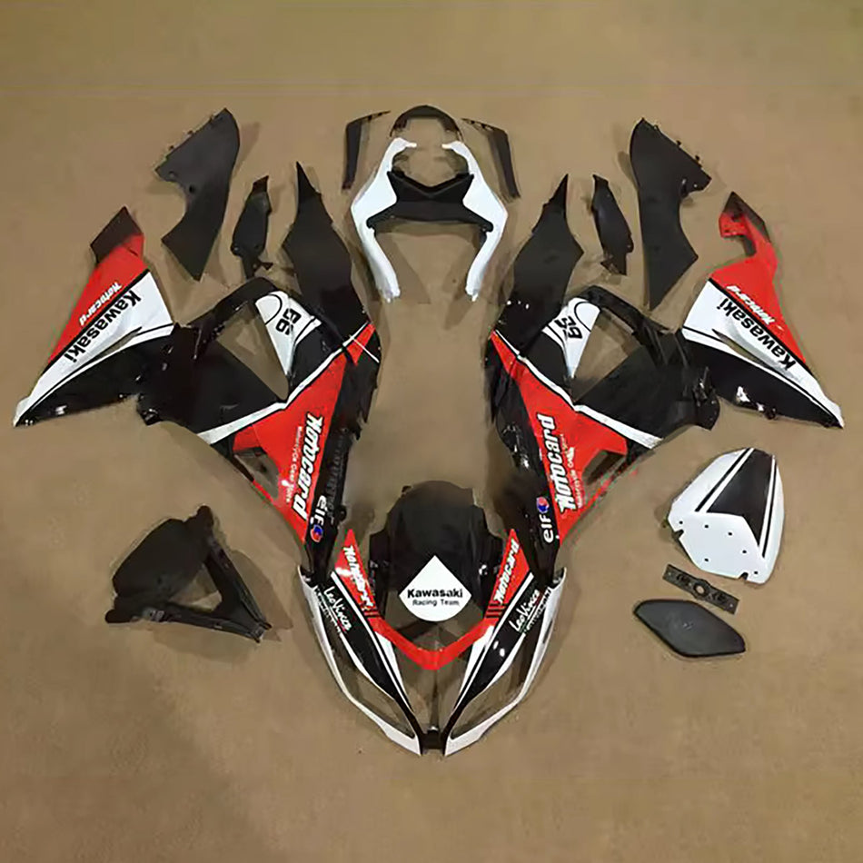 インジェクションフェアリングキット ボディワーク プラスチック ABS カワサキ ZX6R 636 2013-2018 に適合