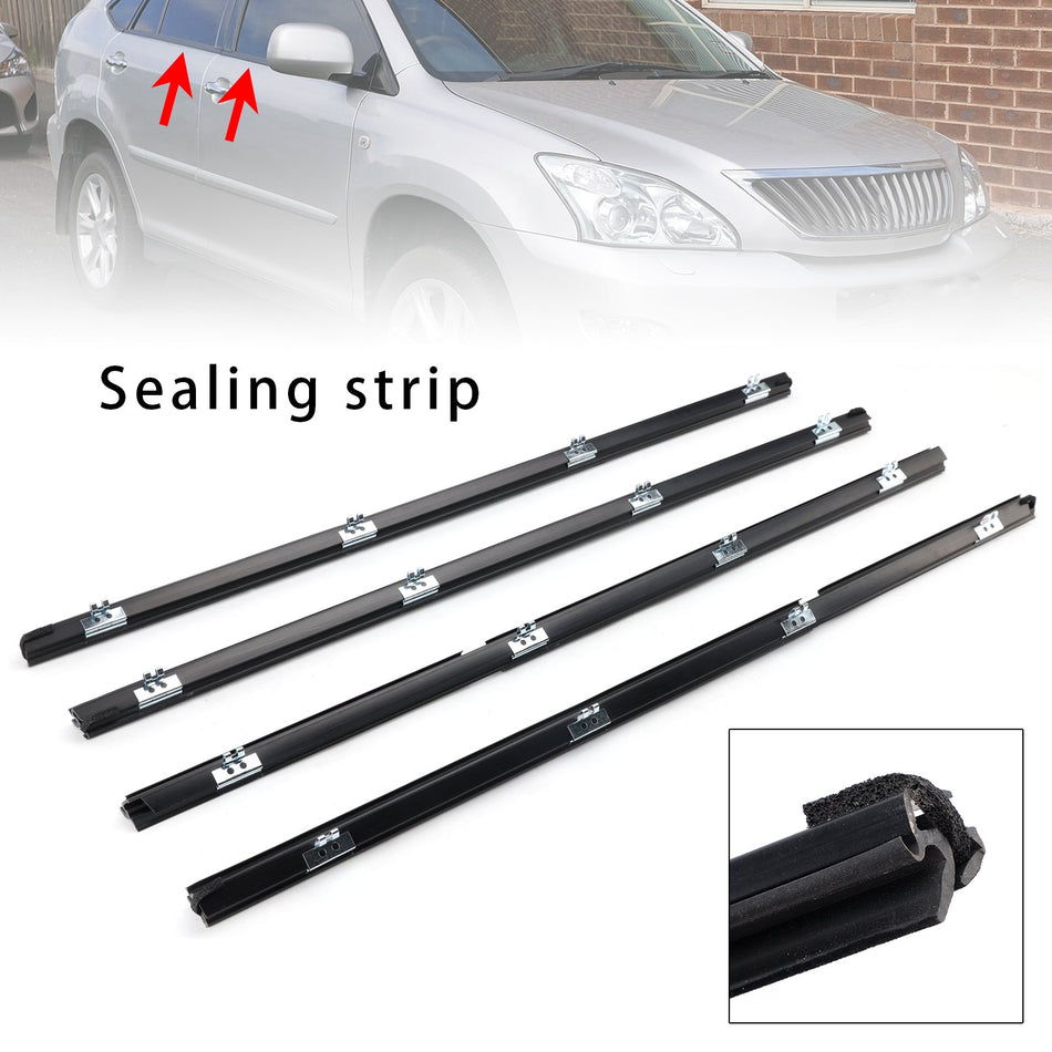 2007-2009年式 レクサス RX350用 ウィンドウウェザーストリップ 4個セット 68172-48032