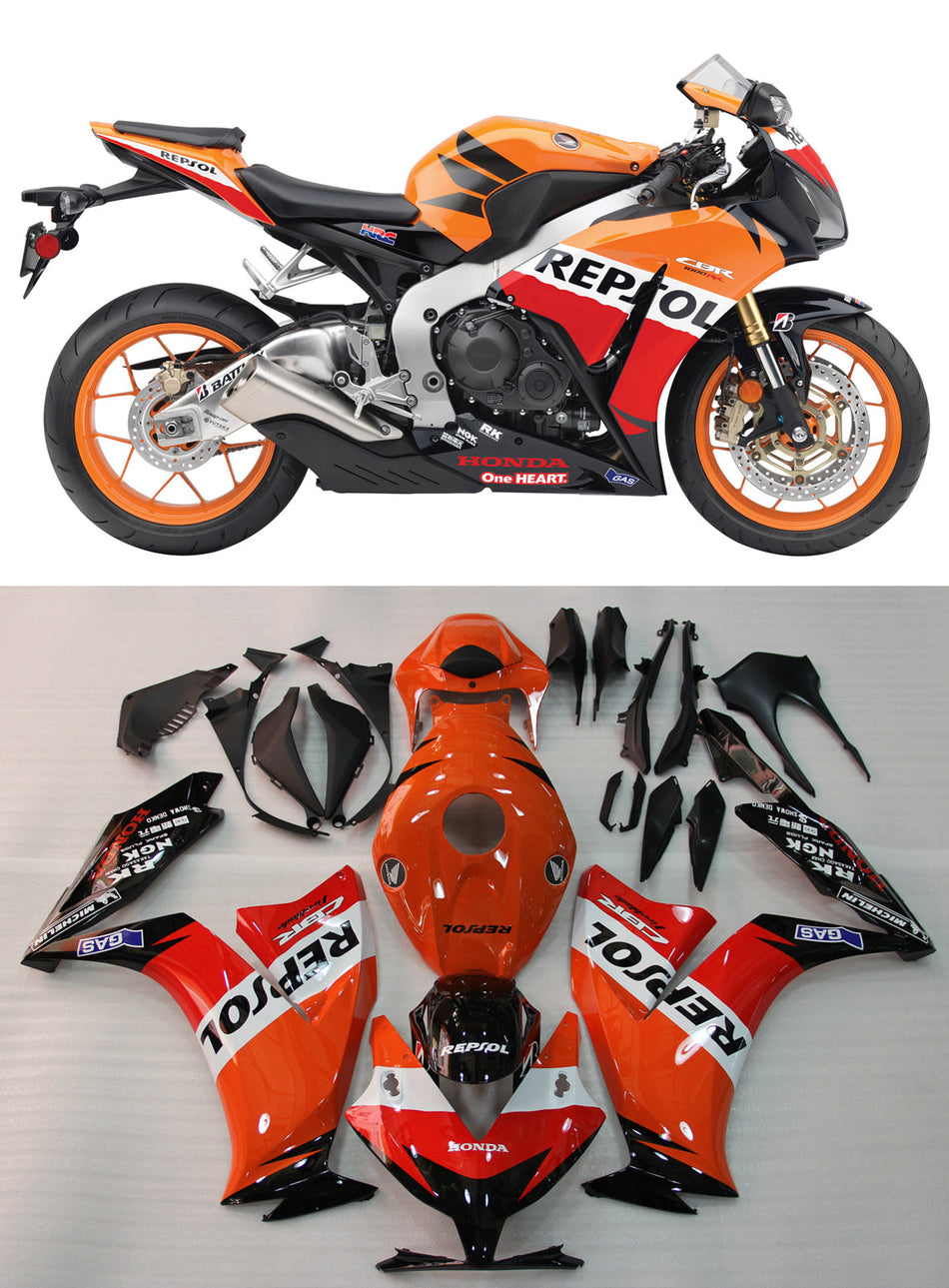 2012-2016 ホンダ CBR1000RR レプソル オレンジ レーシングフェアリング ジェネリック