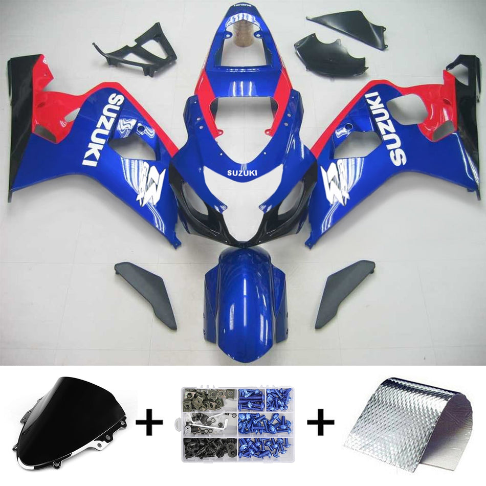 2004-2005 スズキ GSXR 600/750 K4 Amotopart インジェクションフェアリングキット ボディワーク プラスチック ABS #132