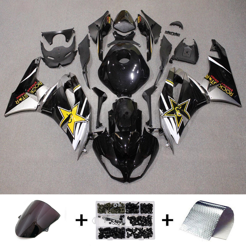 インジェクションフェアリングキット ボディワーク プラスチック ABS カワサキ ZX6R 636 2009-2012 に適合