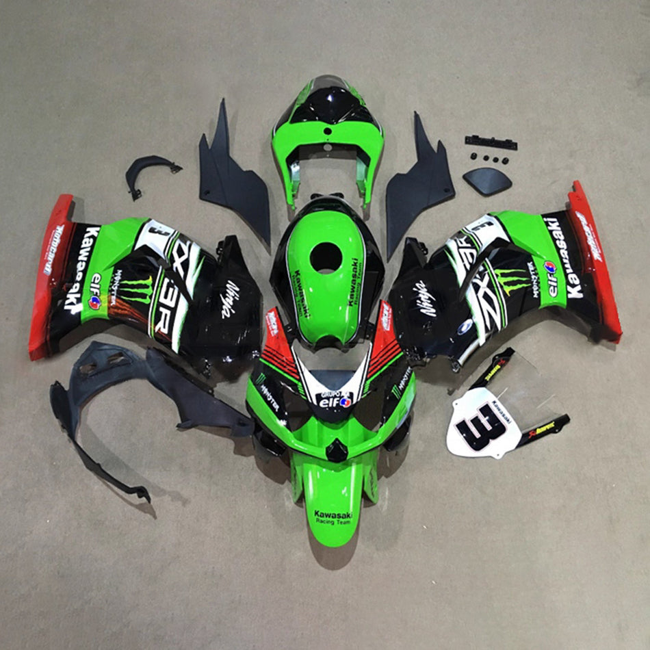 インジェクションフェアリングキット ボディワーク プラスチック ABS カワサキ EX250 Ninja250R 2008-2012 に適合
