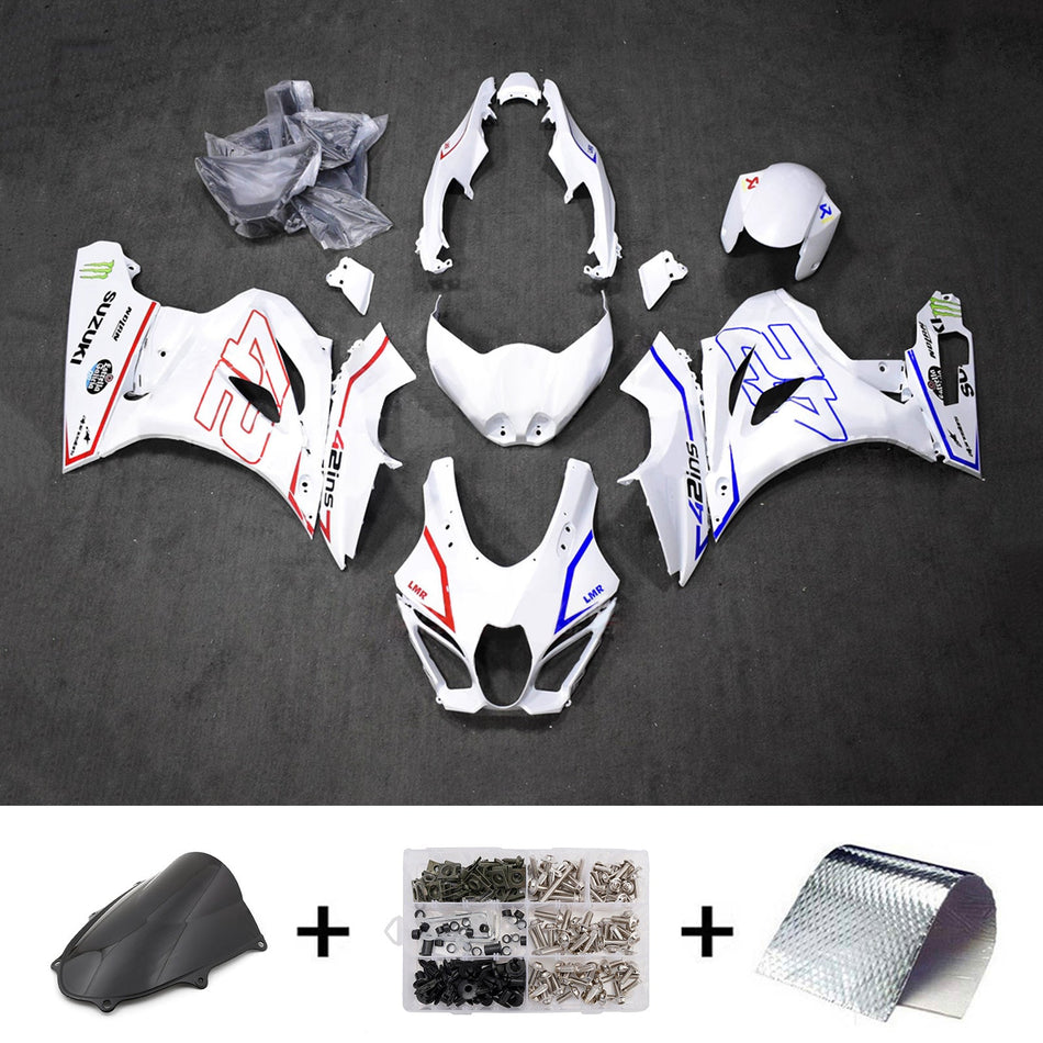スズキ GSXR1000 2017-2025 K17用 インジェクションフェアリングキット ボディワーク プラスチック ABS