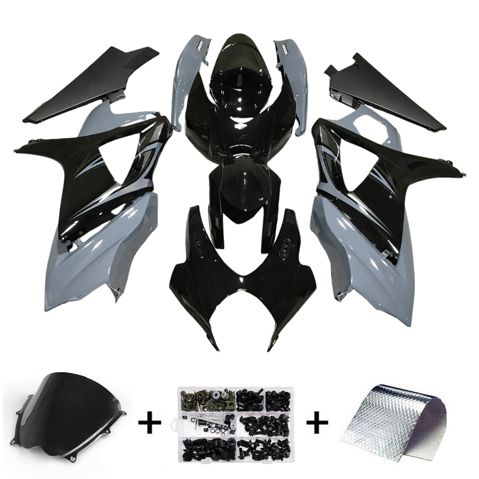 スズキ GSXR1000 2007-2008 K7 用 インジェクションフェアリングキット ボディワーク プラスチック ABS