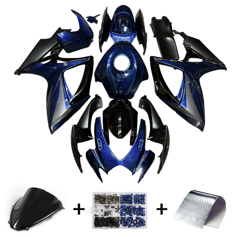 スズキ GSXR 600/750 2006-2007 K6 用 インジェクションフェアリングキット ボディワーク プラスチック ABS