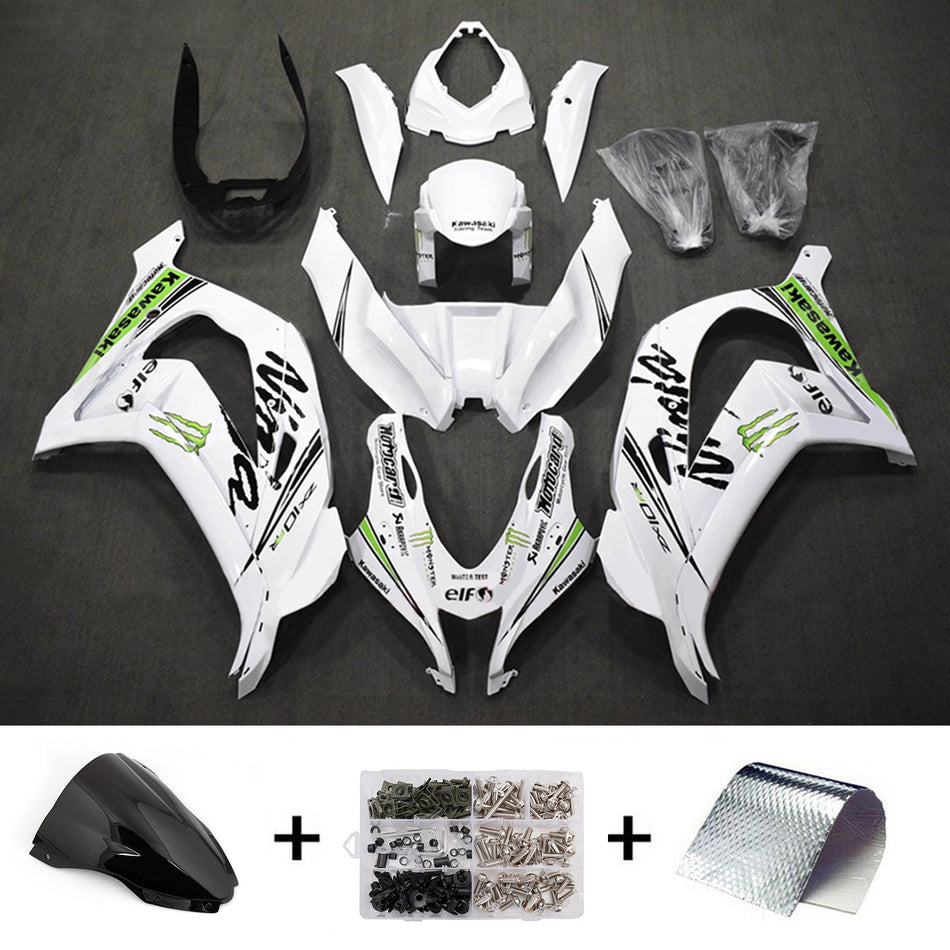 インジェクションフェアリングキット ボディワーク プラスチック ABS カワサキ ZX10R 2016-2020 に適合