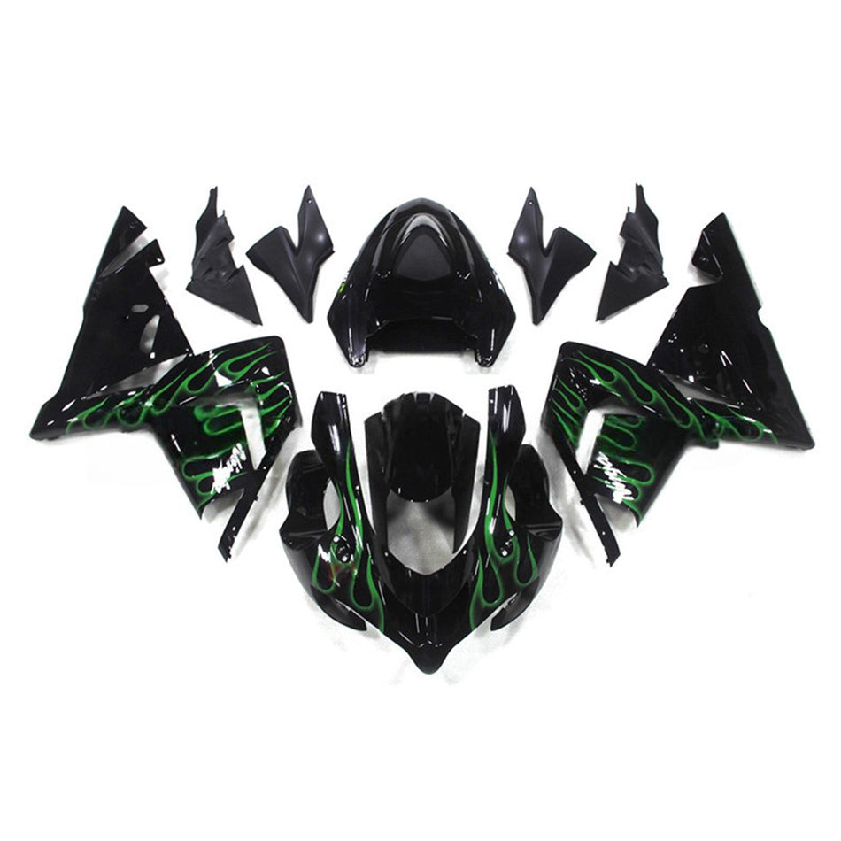 インジェクションフェアリングキット ボディワーク プラスチック ABS カワサキ ZX10R 2004-2005 に適合