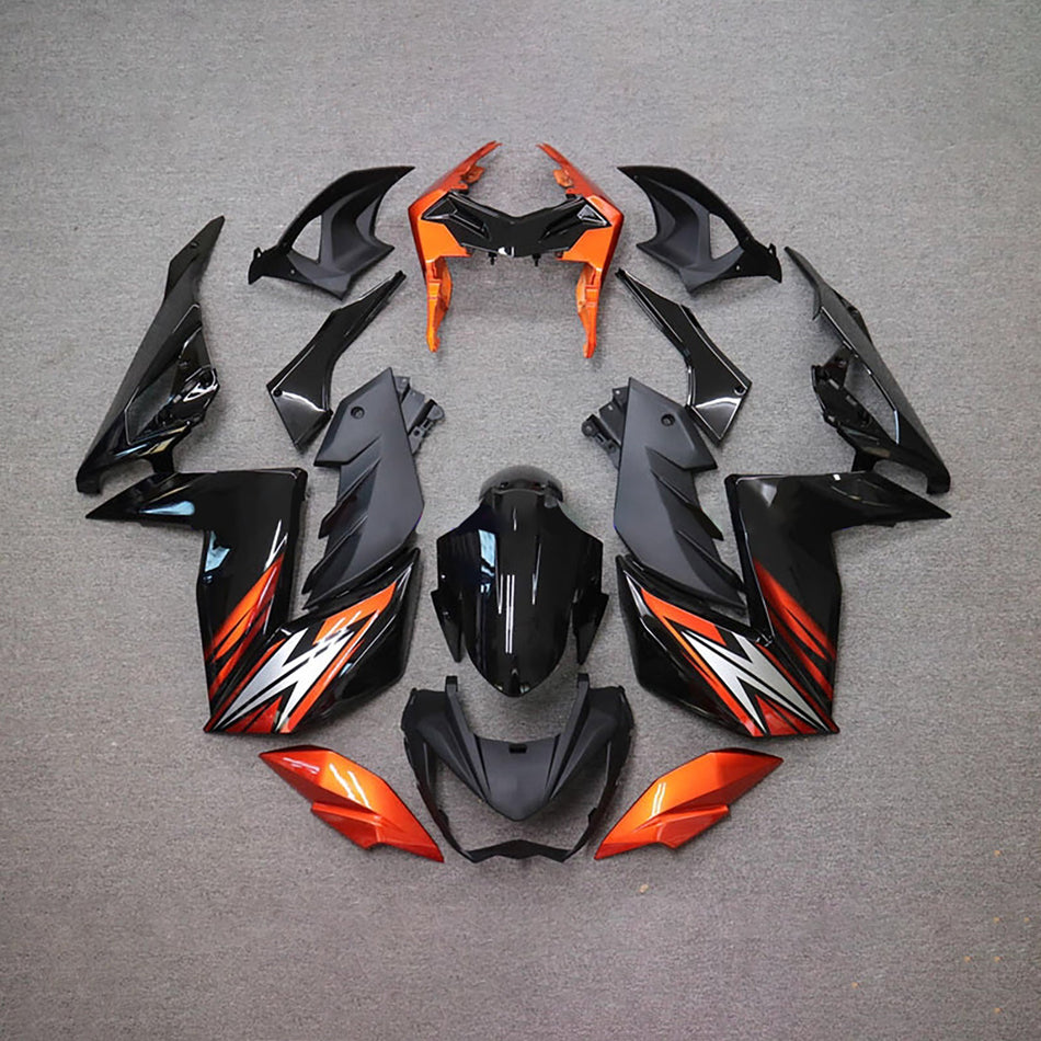 インジェクションフェアリングキット ボディワーク プラスチック ABS カワサキ Z250 Z300 2015-2016 に適合