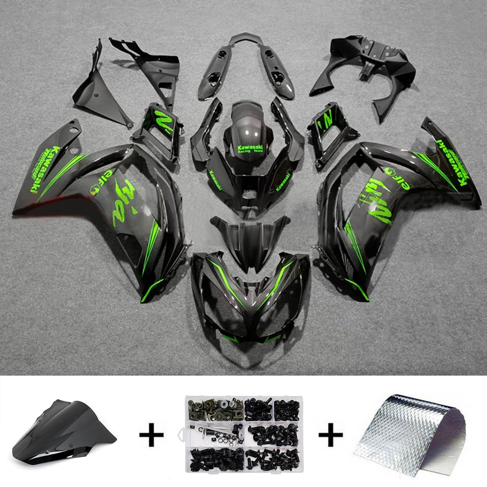 インジェクションフェアリングキット ボディワーク プラスチック ABS カワサキ ER-6F Ninja650 2012-2016 に適合