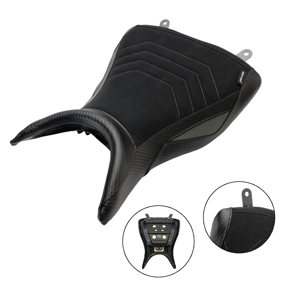 2015-2023 ヤマハ MT-03 YZF-R3 フロントドライバー レイダーシート ピリオンサドル グレー