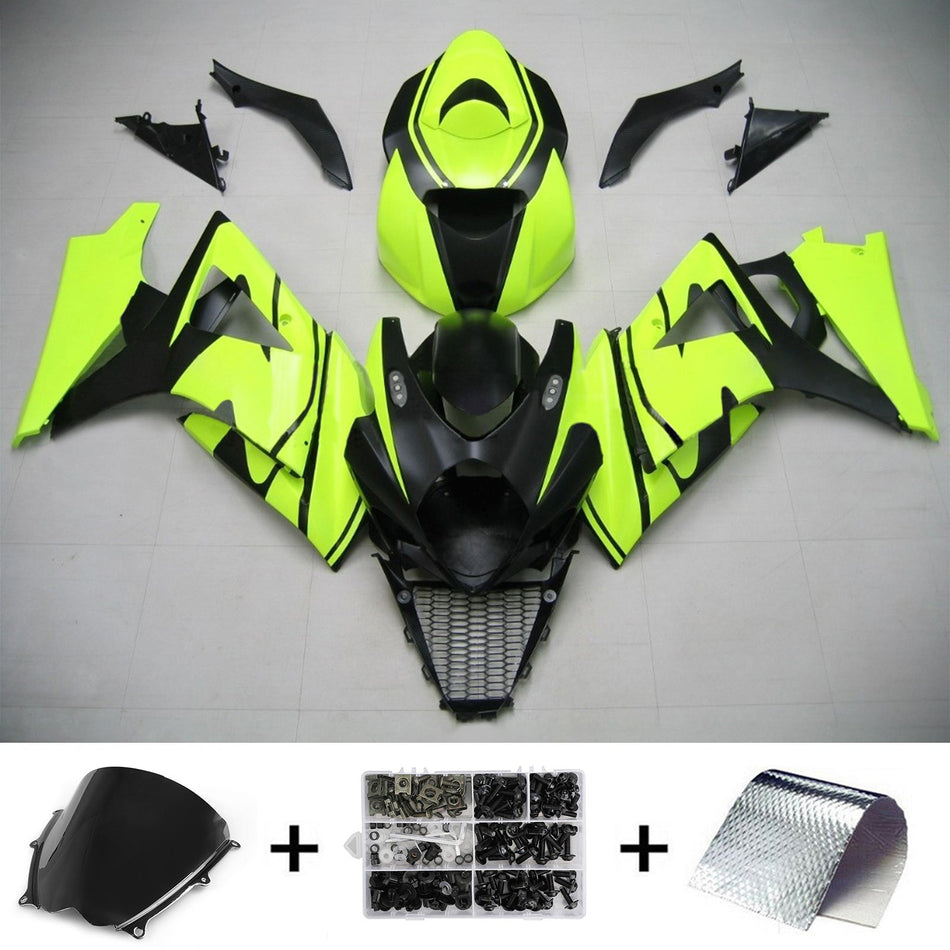 2007-2008 スズキ GSXR1000 K7 Amotopart インジェクションフェアリングキット ボディワーク プラスチック ABS #112
