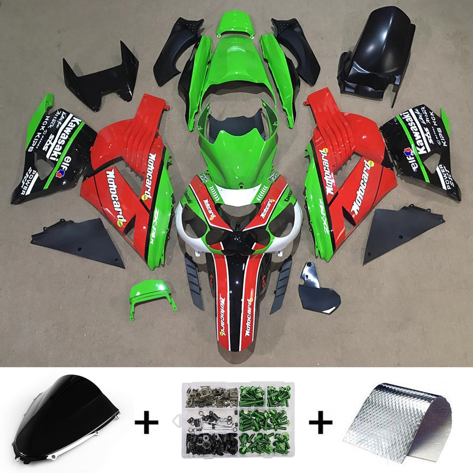 インジェクションフェアリングキット ボディワーク Kawasaki ZX14R ZZR1400 2012-2025 に適合