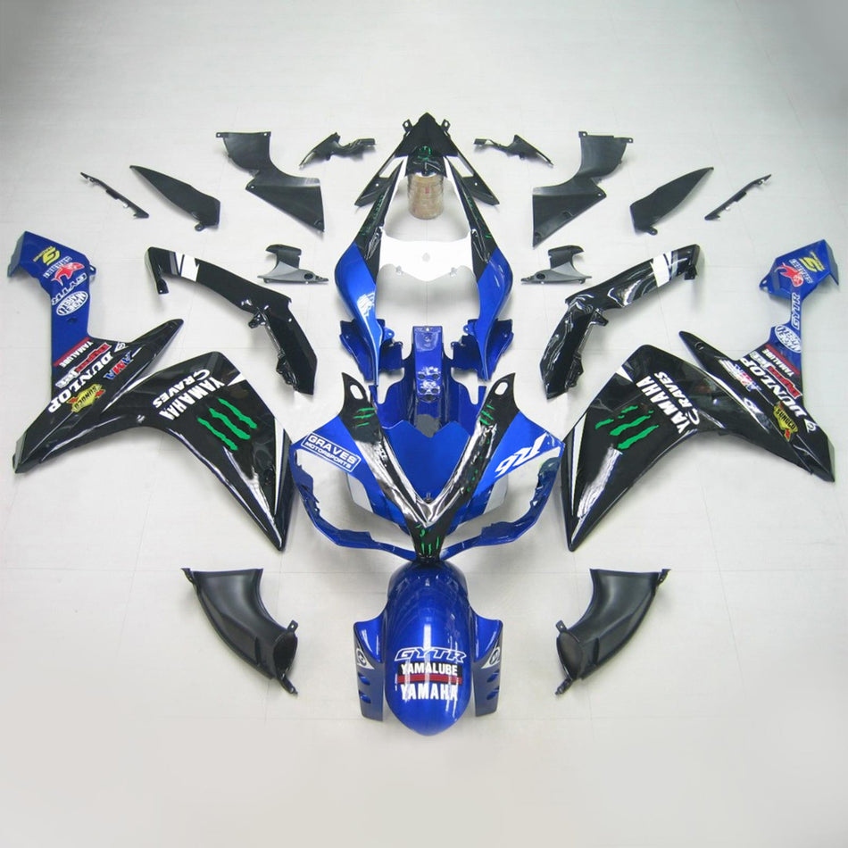 2007-2008 ヤマハ YZF 1000 R1 インジェクションフェアリングキット ボディワーク プラスチック ABS #107