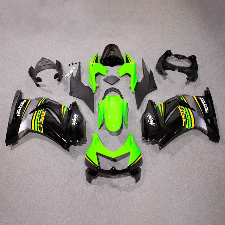 インジェクションフェアリングキット ボディワーク プラスチック ABS カワサキ EX250 Ninja250R 2008-2012 に適合