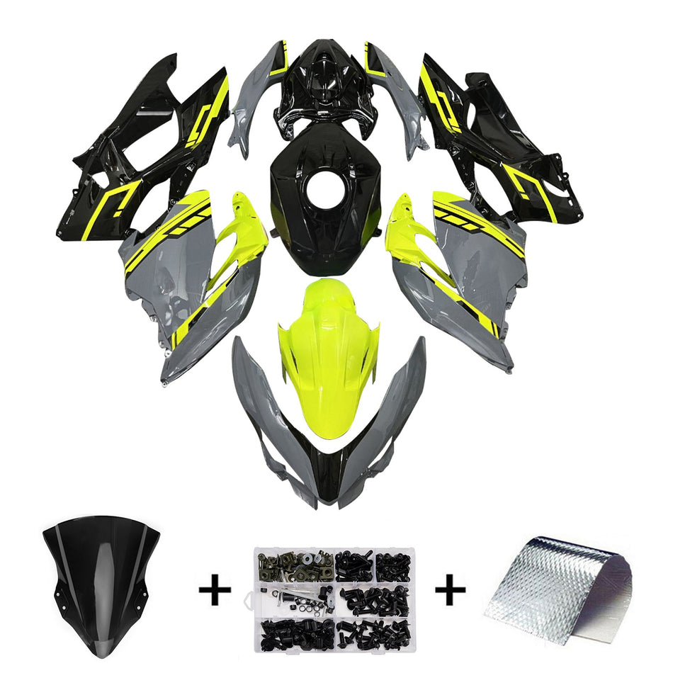 インジェクションフェアリングキット ボディワーク プラスチック ABS カワサキ EX400 Ninja400 2018-2024 に適合