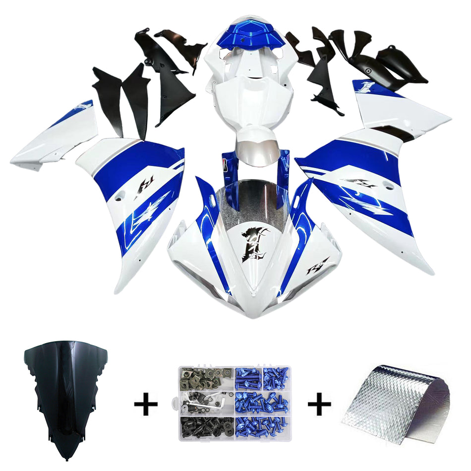 2012-2014 ヤマハ YZF 1000 R1 インジェクションフェアリングキット ボディワーク プラスチック ABS #154