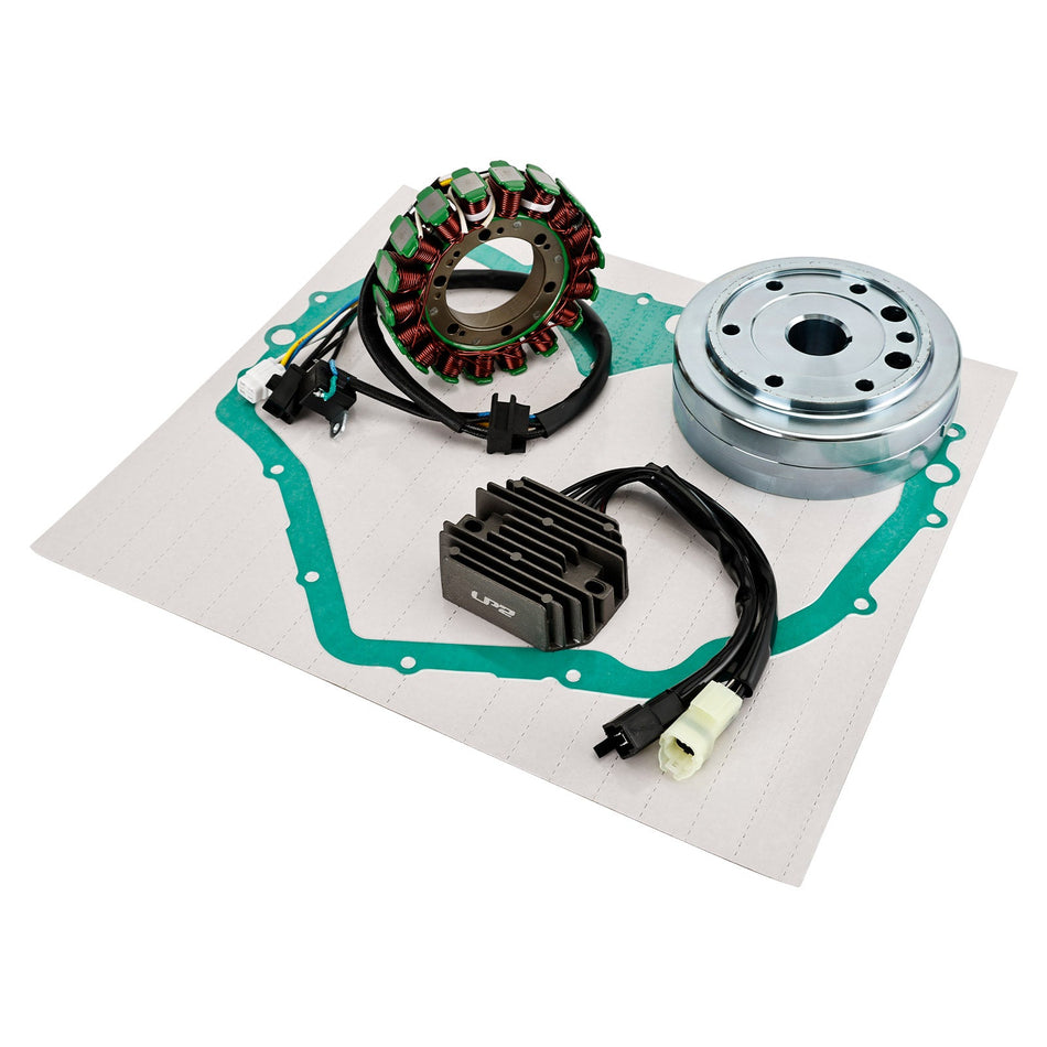 Arctic Cat 400 ATV 03-08用ステーターローターレギュレーター整流器カバーガスケットキット